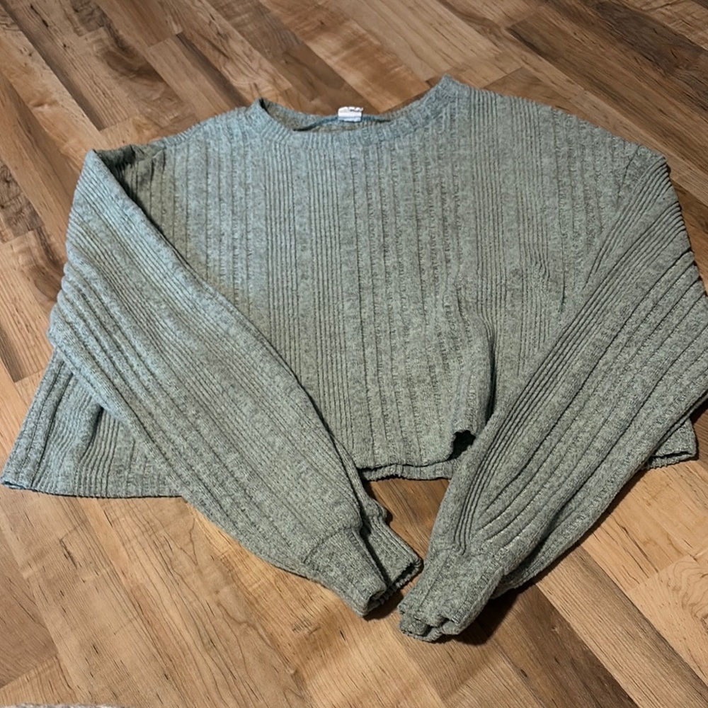SHEIN Kids Ribbed Sweater - Green